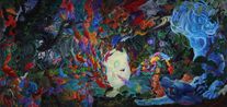 The Circulation by Okamoto Ellie contemporary artwork Painting