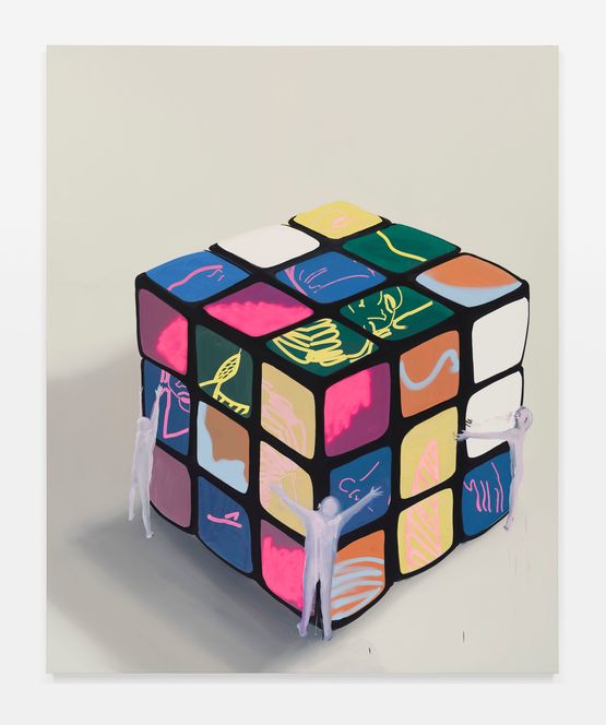 Puzzle Pussy Worship by Tala Madani contemporary artwork Painting