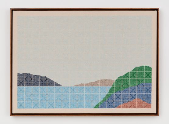 Whence Four Rivers V by Jordan Nassar contemporary artwork Textile