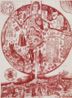 Map of Nowhere red by Grayson Perry contemporary artwork Print