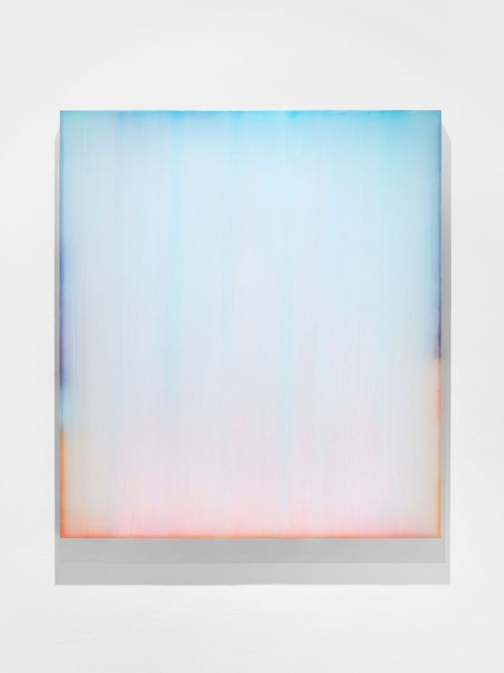 Farblichtung Polychrome zwischen Rot und Blau by Sybille Pattscheck contemporary artwork Mixed Media