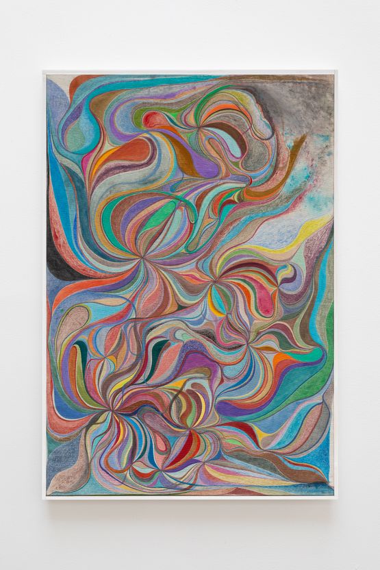Impermanence 3 with the flows that happen with you by Chris Johanson contemporary artwork Painting