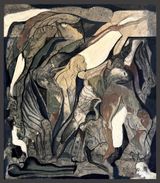 Unsettled Lives 3 by Vikrant Bhise contemporary artwork painting