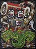 Pembawa Baterai Superhero - Superhero by Heri Dono contemporary artwork Painting