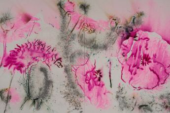 Contemporary art exhibition Cai Guo-Qiang Gunpowder and Abstraction 2015-2025 at White Cube Bermondsey London United Kingdom