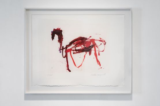 Das trojanische Pferd by Martha Jungwirth contemporary artwork Print