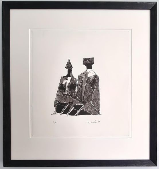Two Seated Figures by Lynn Chadwick contemporary artwork Print