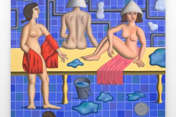 Contemporary art exhibition Jonathan Gardner Living Image at Almine Rech Paris Rue de Turenne France