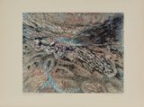 Wave by Krishna Reddy contemporary artwork print works on paper