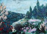 Untitled Green Valley III by Clement Denis contemporary artwork painting