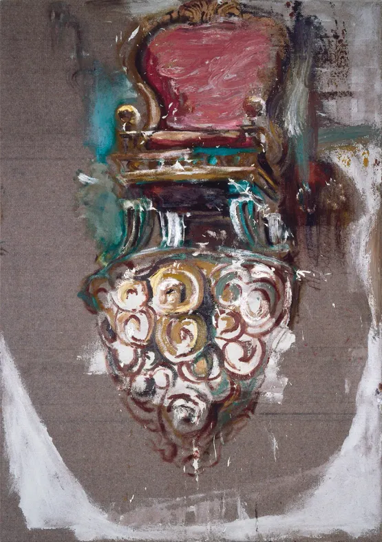 Throne by Julian Schnabel contemporary artwork Mixed Media