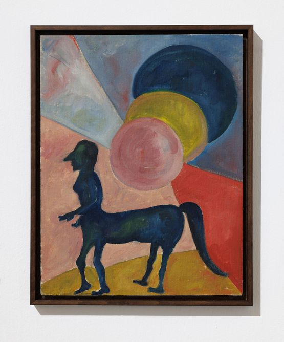 Beings lady horse by Ana Mazzei contemporary artwork Painting