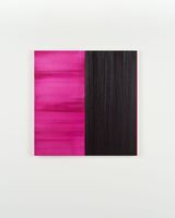 Untitled Lamp Black  Magenta by Callum Innes contemporary artwork painting