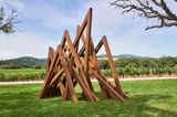 13 Acute Unequal Angles by Bernar Venet contemporary artwork sculpture