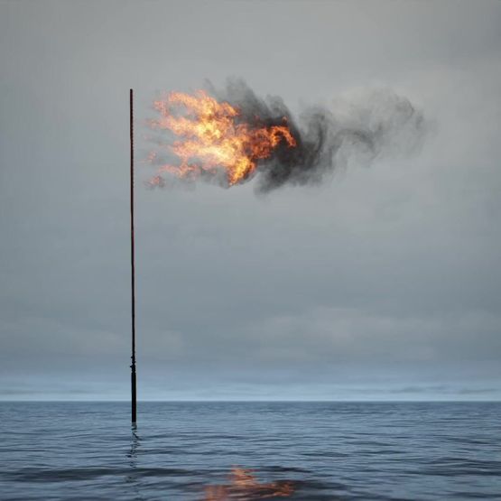 Flare Oceania by John Gerrard contemporary artwork Sculpture