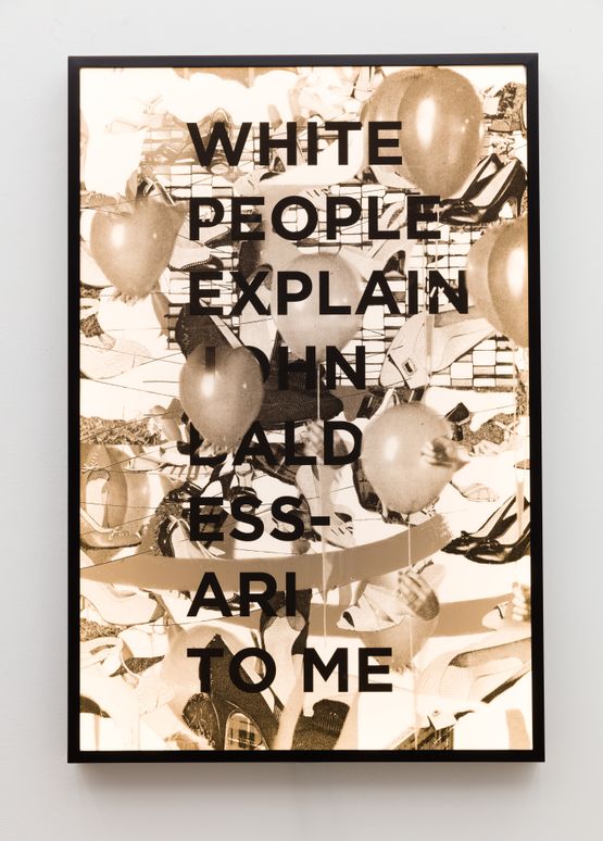 White People Explain John Baldessari To Me by Jibade-Khalil Huffman contemporary artwork Mixed Media