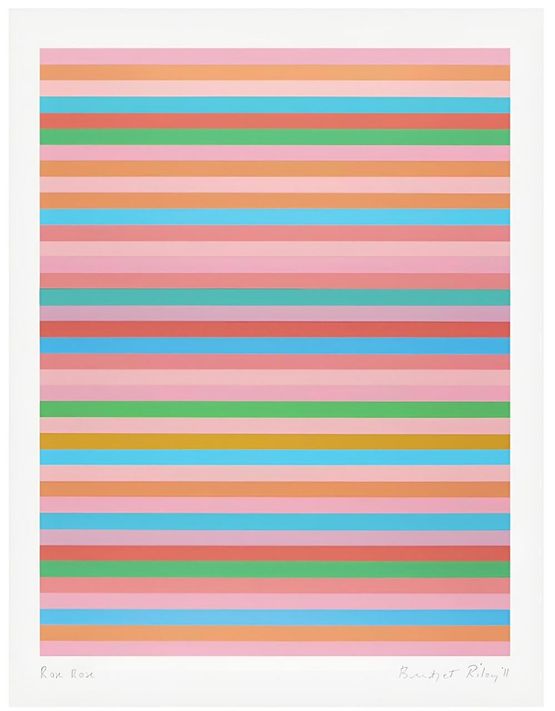 Rose Rose by Bridget Riley contemporary artwork Print