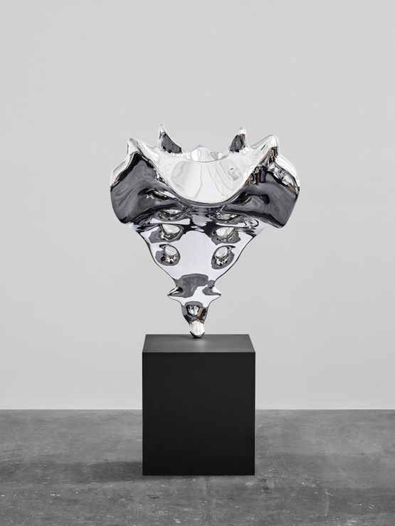 Tailbone Stainless Steel by Elmgreen  Dragset contemporary artwork Sculpture