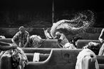 Mahalaxmi Dhobi Ghat clothes-washing center Bombay Mumbai India by Sebastiao Salgado contemporary artwork Photography