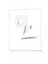 Q I from Hockneys Alphabet by David Hockney contemporary artwork print