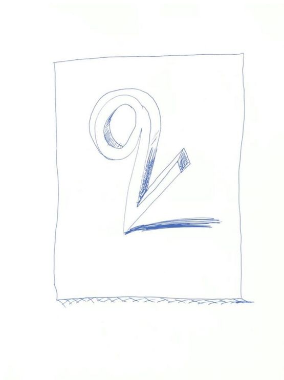 Q I from Hockneys Alphabet by David Hockney contemporary artwork Print