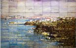 Mosman Bay by Imants Tillers contemporary artwork Painting