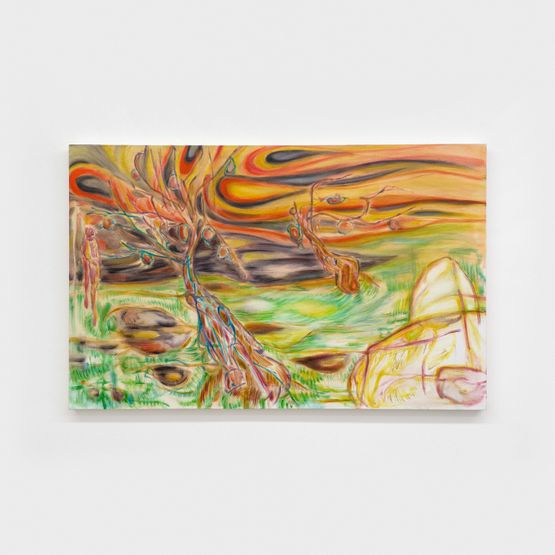 Two Trees by Achraf Touloub contemporary artwork Painting