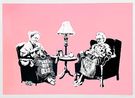 Grannies by Banksy contemporary artwork Print