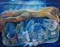 Jet lag by Alvin Ong contemporary artwork Painting