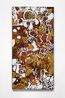 Pupuni Jilamara by Leon Russell Black contemporary artwork Painting