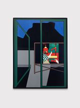 Serie Montanhas do Rio Pedra da Gavea  Rio de Janeiros Mountains Series Pedra da Gavea by Wanda Pimentel contemporary artwork painting
