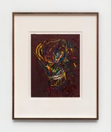Untitled Skull by Mark Grotjahn contemporary artwork painting works on paper