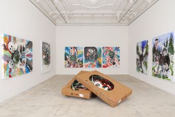 Contemporary art exhibition Christian Eisenberger SEHN SIE TIEF 9975-15432-32718 at Galerie Krinzinger Seilerstatte 16 Vienna Austria