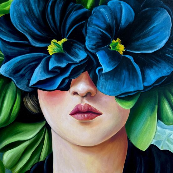 From the series Rooted in Her Own Silence by Adila Huseynova contemporary artwork Painting