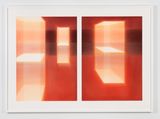 Suspended in Red I by Lauretta Vinciarelli contemporary artwork painting works on paper
