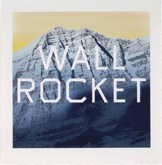 Wall Rocket by Ed Ruscha contemporary artwork Print