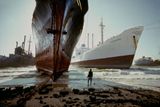 Ship breaking yard near Karachi Pakistan by Steve Mccurry contemporary artwork photography