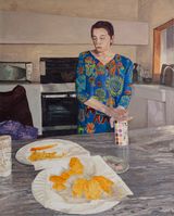 Heartbreak Pakoras by Fiza Khatri contemporary artwork painting works on paper