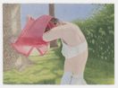Red Flag by Tarka Kings contemporary artwork Works on Paper