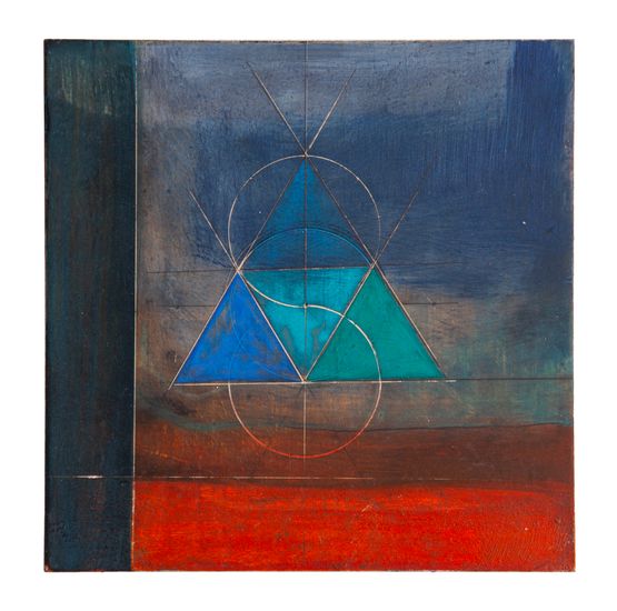 Triangle Tent by Amina Ahmed contemporary artwork Painting