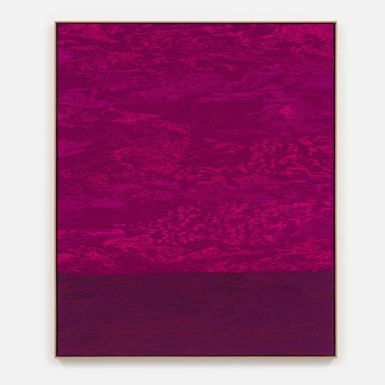 Violets by Sarah Crowner contemporary artwork Textile