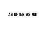AS OFTEN AS NOT by Lawrence Weiner contemporary artwork mixed media