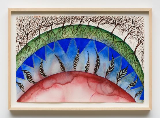 When the Trees Died by Faith Wilding contemporary artwork Works on Paper