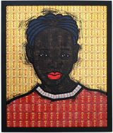 Blue Buswayiri by Xenson Samson Ssenkaaba contemporary artwork mixed media