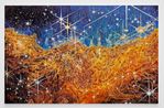 Cosmic Cliffs Young Stars Outbursts in Carina Nebula as taken by the James Webb Space Telescope by Keith Mayerson contemporary artwork Painting