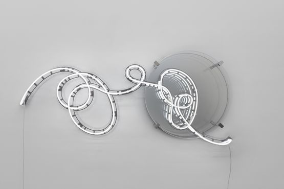 www 12.03.1989 06.08.1991 by Brigitte Kowanz contemporary artwork Sculpture