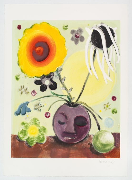 Flowers by Antone Konst contemporary artwork Print