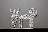 Wild Cat by Nadim Karam contemporary artwork sculpture