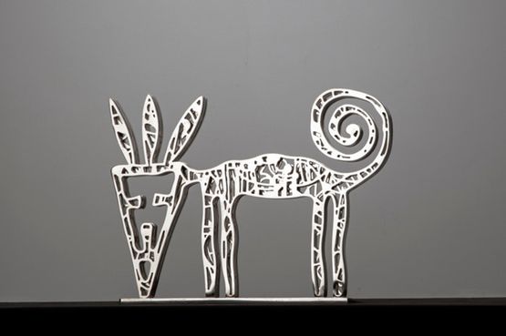 Wild Cat by Nadim Karam contemporary artwork Sculpture