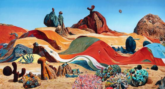 Las Dunas del Peregrino by Jordi Diaz Alama contemporary artwork Painting